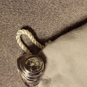 Or Paz Sterling silver Prasiolite ring size 8